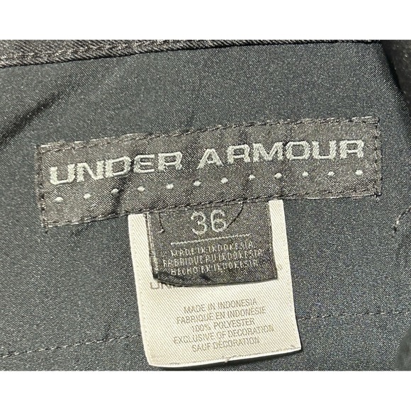 Under Armour Shorts Mens 36 Black HeatGear Golf Lightweight Stretch Athletic - Picture 9 of 14